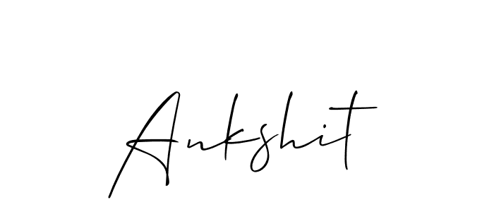 Use a signature maker to create a handwritten signature online. With this signature software, you can design (Allison_Script) your own signature for name Ankshit. Ankshit signature style 2 images and pictures png