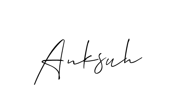 Make a beautiful signature design for name Anksuh. Use this online signature maker to create a handwritten signature for free. Anksuh signature style 2 images and pictures png