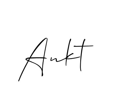 How to make Ankt signature? Allison_Script is a professional autograph style. Create handwritten signature for Ankt name. Ankt signature style 2 images and pictures png