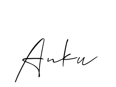 Best and Professional Signature Style for Anku. Allison_Script Best Signature Style Collection. Anku signature style 2 images and pictures png