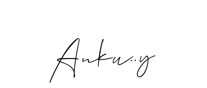 Anku..y stylish signature style. Best Handwritten Sign (Allison_Script) for my name. Handwritten Signature Collection Ideas for my name Anku..y. Anku..y signature style 2 images and pictures png