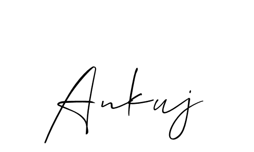 Use a signature maker to create a handwritten signature online. With this signature software, you can design (Allison_Script) your own signature for name Ankuj. Ankuj signature style 2 images and pictures png