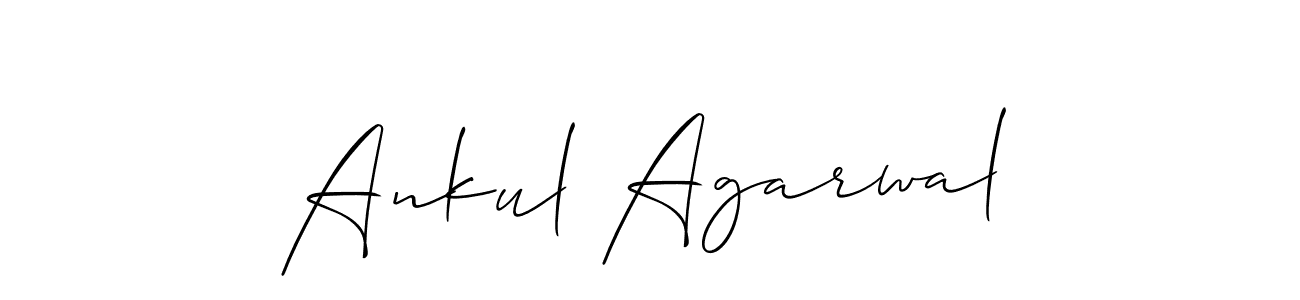 Design your own signature with our free online signature maker. With this signature software, you can create a handwritten (Allison_Script) signature for name Ankul Agarwal. Ankul Agarwal signature style 2 images and pictures png