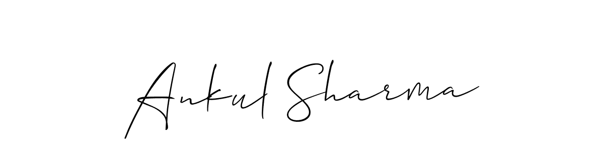 You should practise on your own different ways (Allison_Script) to write your name (Ankul Sharma) in signature. don't let someone else do it for you. Ankul Sharma signature style 2 images and pictures png