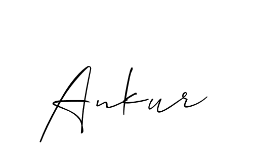 Create a beautiful signature design for name Ankur. With this signature (Allison_Script) fonts, you can make a handwritten signature for free. Ankur signature style 2 images and pictures png