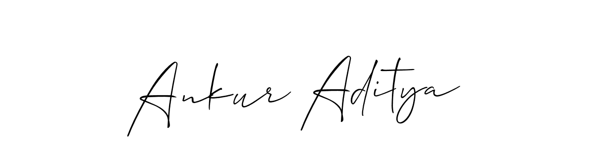 if you are searching for the best signature style for your name Ankur Aditya. so please give up your signature search. here we have designed multiple signature styles  using Allison_Script. Ankur Aditya signature style 2 images and pictures png