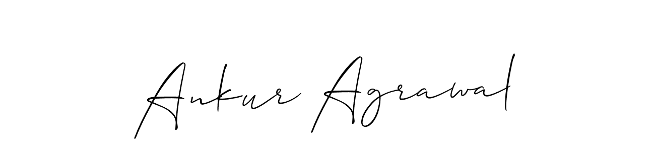 Create a beautiful signature design for name Ankur Agrawal. With this signature (Allison_Script) fonts, you can make a handwritten signature for free. Ankur Agrawal signature style 2 images and pictures png