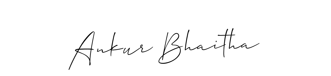 It looks lik you need a new signature style for name Ankur Bhaitha. Design unique handwritten (Allison_Script) signature with our free signature maker in just a few clicks. Ankur Bhaitha signature style 2 images and pictures png