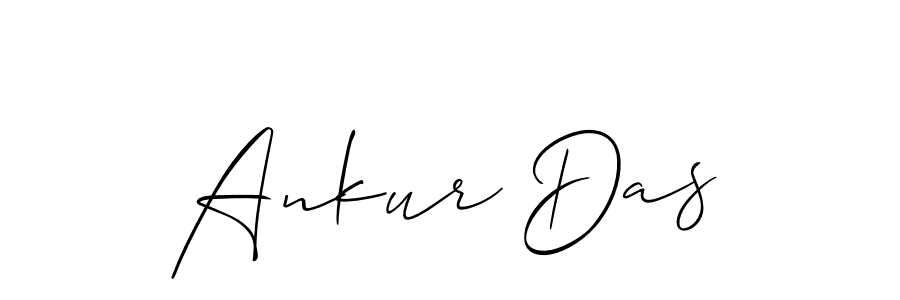 Use a signature maker to create a handwritten signature online. With this signature software, you can design (Allison_Script) your own signature for name Ankur Das. Ankur Das signature style 2 images and pictures png