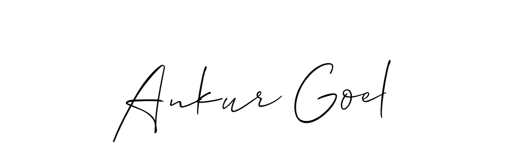 Design your own signature with our free online signature maker. With this signature software, you can create a handwritten (Allison_Script) signature for name Ankur Goel. Ankur Goel signature style 2 images and pictures png