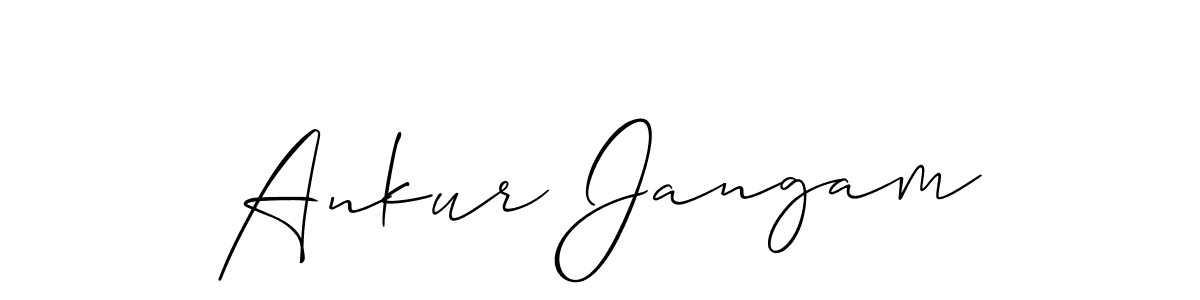 How to make Ankur Jangam signature? Allison_Script is a professional autograph style. Create handwritten signature for Ankur Jangam name. Ankur Jangam signature style 2 images and pictures png
