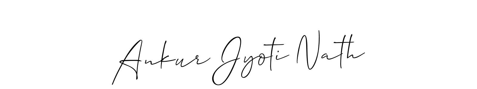 How to Draw Ankur Jyoti Nath signature style? Allison_Script is a latest design signature styles for name Ankur Jyoti Nath. Ankur Jyoti Nath signature style 2 images and pictures png