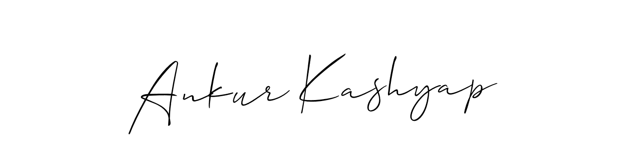 Ankur Kashyap stylish signature style. Best Handwritten Sign (Allison_Script) for my name. Handwritten Signature Collection Ideas for my name Ankur Kashyap. Ankur Kashyap signature style 2 images and pictures png