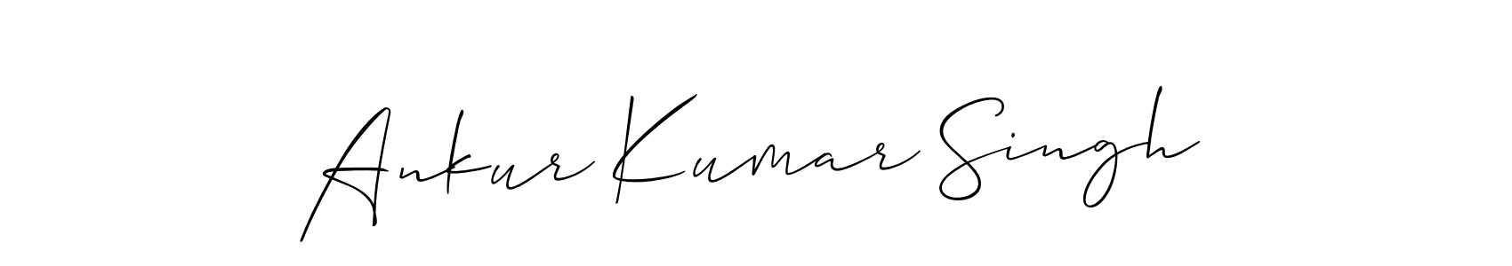 Create a beautiful signature design for name Ankur Kumar Singh. With this signature (Allison_Script) fonts, you can make a handwritten signature for free. Ankur Kumar Singh signature style 2 images and pictures png