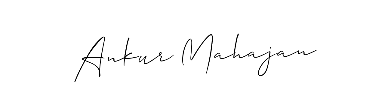 Create a beautiful signature design for name Ankur Mahajan. With this signature (Allison_Script) fonts, you can make a handwritten signature for free. Ankur Mahajan signature style 2 images and pictures png