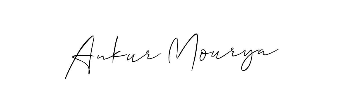 Make a beautiful signature design for name Ankur Mourya. With this signature (Allison_Script) style, you can create a handwritten signature for free. Ankur Mourya signature style 2 images and pictures png