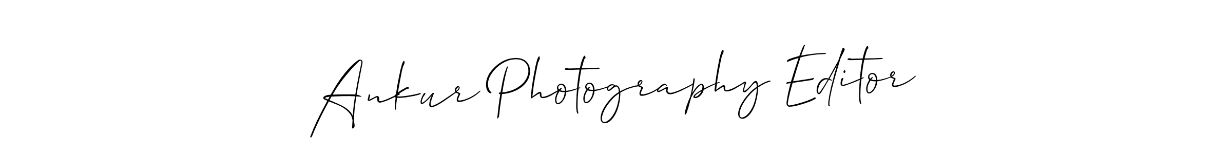 Design your own signature with our free online signature maker. With this signature software, you can create a handwritten (Allison_Script) signature for name Ankur Photography Editor. Ankur Photography Editor signature style 2 images and pictures png