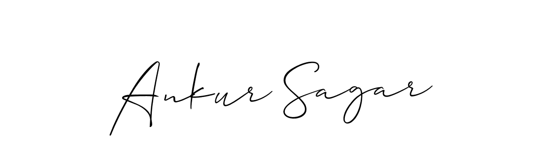 Design your own signature with our free online signature maker. With this signature software, you can create a handwritten (Allison_Script) signature for name Ankur Sagar. Ankur Sagar signature style 2 images and pictures png