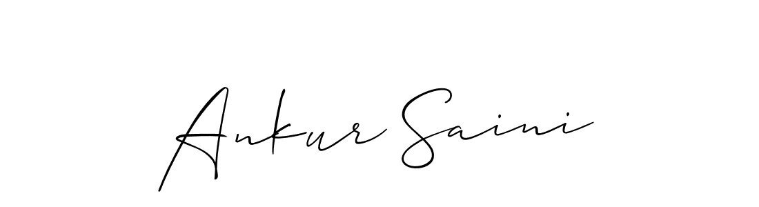 Design your own signature with our free online signature maker. With this signature software, you can create a handwritten (Allison_Script) signature for name Ankur Saini. Ankur Saini signature style 2 images and pictures png