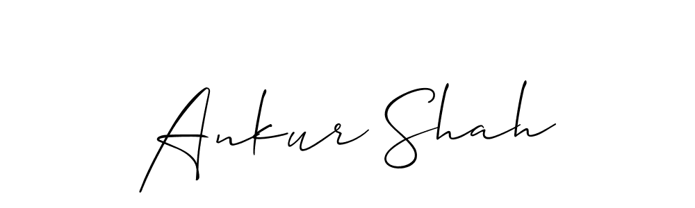 Also we have Ankur Shah name is the best signature style. Create professional handwritten signature collection using Allison_Script autograph style. Ankur Shah signature style 2 images and pictures png