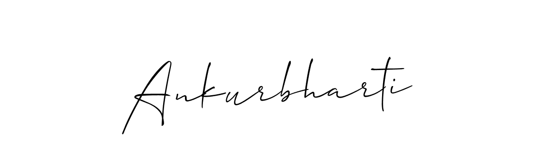 How to Draw Ankurbharti signature style? Allison_Script is a latest design signature styles for name Ankurbharti. Ankurbharti signature style 2 images and pictures png