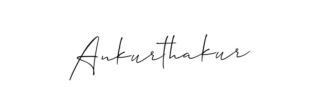 Use a signature maker to create a handwritten signature online. With this signature software, you can design (Allison_Script) your own signature for name Ankurthakur. Ankurthakur signature style 2 images and pictures png