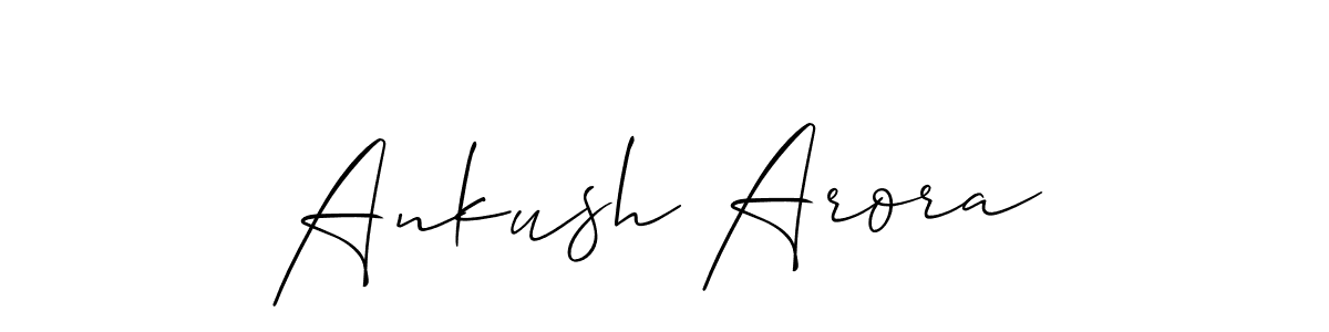 How to Draw Ankush Arora signature style? Allison_Script is a latest design signature styles for name Ankush Arora. Ankush Arora signature style 2 images and pictures png