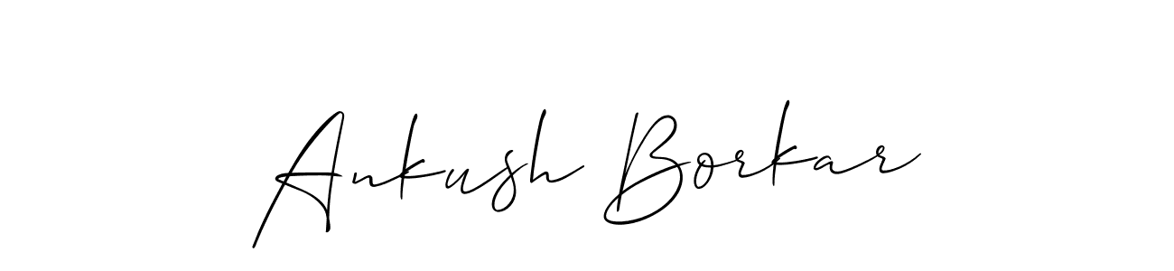 Also we have Ankush Borkar name is the best signature style. Create professional handwritten signature collection using Allison_Script autograph style. Ankush Borkar signature style 2 images and pictures png