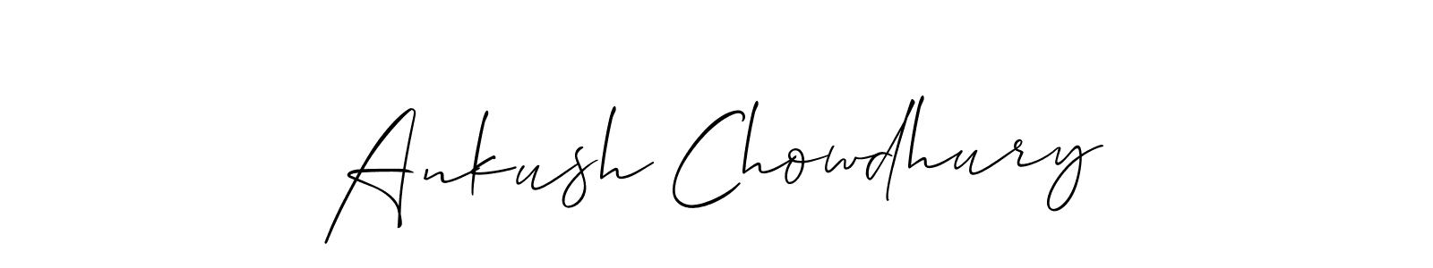 Use a signature maker to create a handwritten signature online. With this signature software, you can design (Allison_Script) your own signature for name Ankush Chowdhury. Ankush Chowdhury signature style 2 images and pictures png