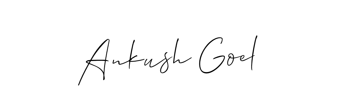 Make a short Ankush Goel signature style. Manage your documents anywhere anytime using Allison_Script. Create and add eSignatures, submit forms, share and send files easily. Ankush Goel signature style 2 images and pictures png