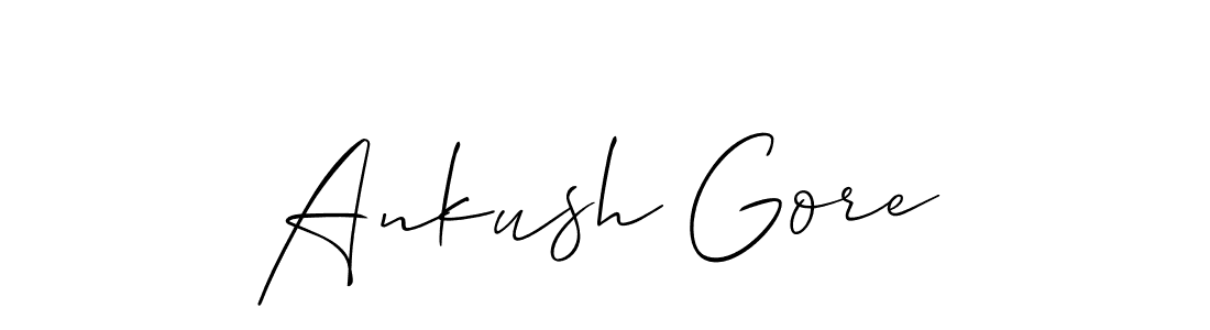 Best and Professional Signature Style for Ankush Gore. Allison_Script Best Signature Style Collection. Ankush Gore signature style 2 images and pictures png