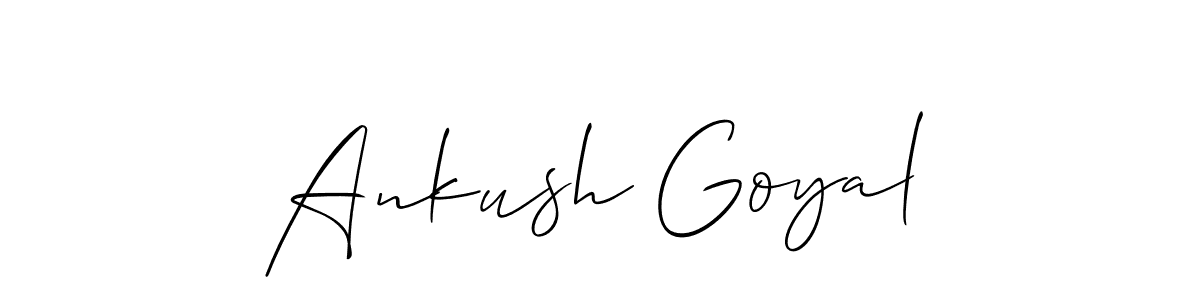 Make a short Ankush Goyal signature style. Manage your documents anywhere anytime using Allison_Script. Create and add eSignatures, submit forms, share and send files easily. Ankush Goyal signature style 2 images and pictures png