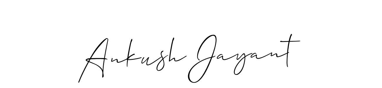 Make a short Ankush Jayant signature style. Manage your documents anywhere anytime using Allison_Script. Create and add eSignatures, submit forms, share and send files easily. Ankush Jayant signature style 2 images and pictures png