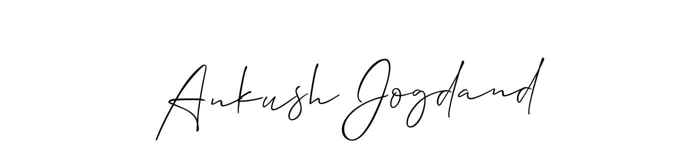 Also we have Ankush Jogdand name is the best signature style. Create professional handwritten signature collection using Allison_Script autograph style. Ankush Jogdand signature style 2 images and pictures png