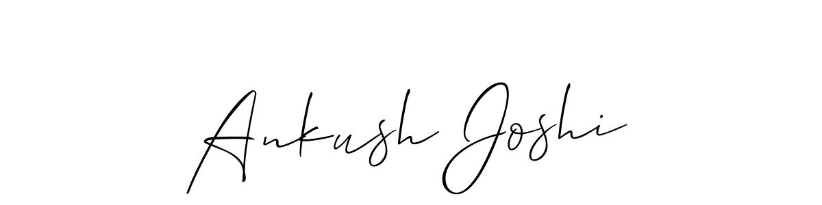 Similarly Allison_Script is the best handwritten signature design. Signature creator online .You can use it as an online autograph creator for name Ankush Joshi. Ankush Joshi signature style 2 images and pictures png