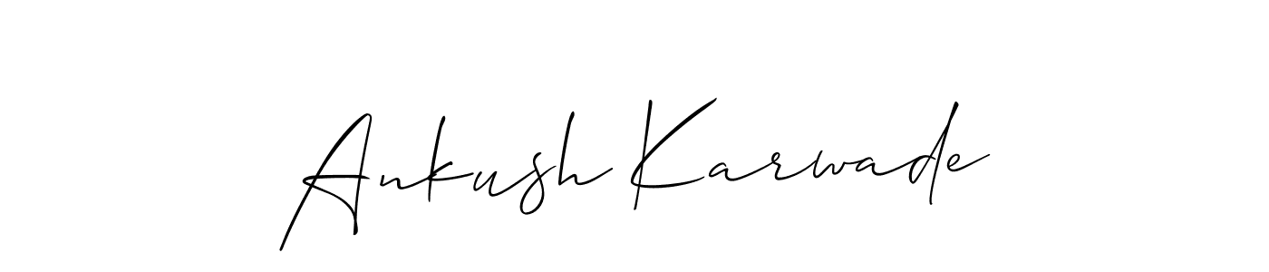 Make a beautiful signature design for name Ankush Karwade. Use this online signature maker to create a handwritten signature for free. Ankush Karwade signature style 2 images and pictures png