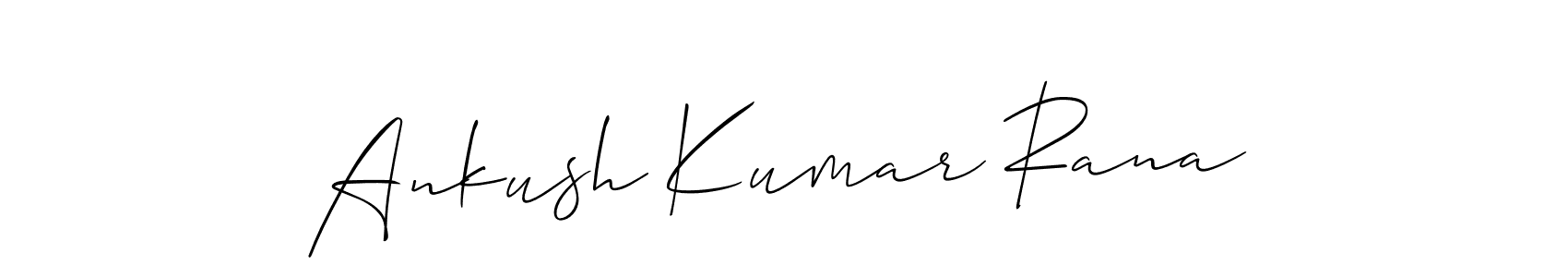 Create a beautiful signature design for name Ankush Kumar Rana. With this signature (Allison_Script) fonts, you can make a handwritten signature for free. Ankush Kumar Rana signature style 2 images and pictures png