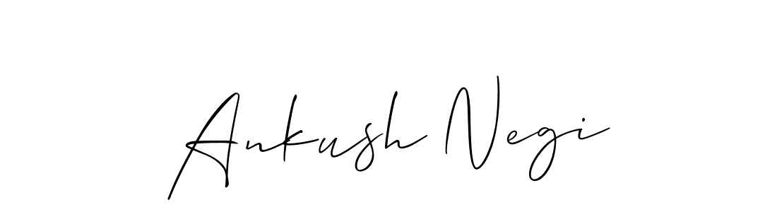 You should practise on your own different ways (Allison_Script) to write your name (Ankush Negi) in signature. don't let someone else do it for you. Ankush Negi signature style 2 images and pictures png