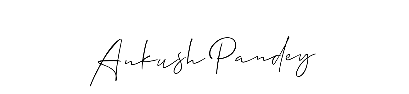 Use a signature maker to create a handwritten signature online. With this signature software, you can design (Allison_Script) your own signature for name Ankush Pandey. Ankush Pandey signature style 2 images and pictures png