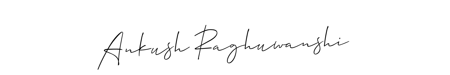 Use a signature maker to create a handwritten signature online. With this signature software, you can design (Allison_Script) your own signature for name Ankush Raghuwanshi. Ankush Raghuwanshi signature style 2 images and pictures png