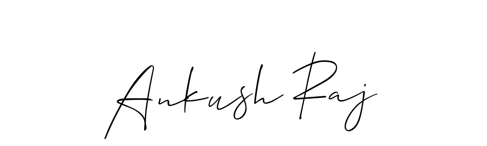 Design your own signature with our free online signature maker. With this signature software, you can create a handwritten (Allison_Script) signature for name Ankush Raj. Ankush Raj signature style 2 images and pictures png