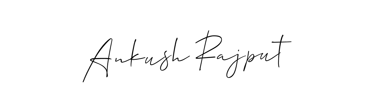 You should practise on your own different ways (Allison_Script) to write your name (Ankush Rajput) in signature. don't let someone else do it for you. Ankush Rajput signature style 2 images and pictures png