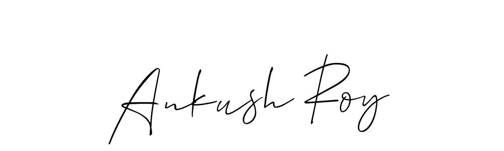 Create a beautiful signature design for name Ankush Roy. With this signature (Allison_Script) fonts, you can make a handwritten signature for free. Ankush Roy signature style 2 images and pictures png