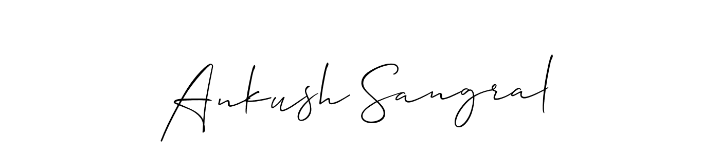 Make a beautiful signature design for name Ankush Sangral. Use this online signature maker to create a handwritten signature for free. Ankush Sangral signature style 2 images and pictures png