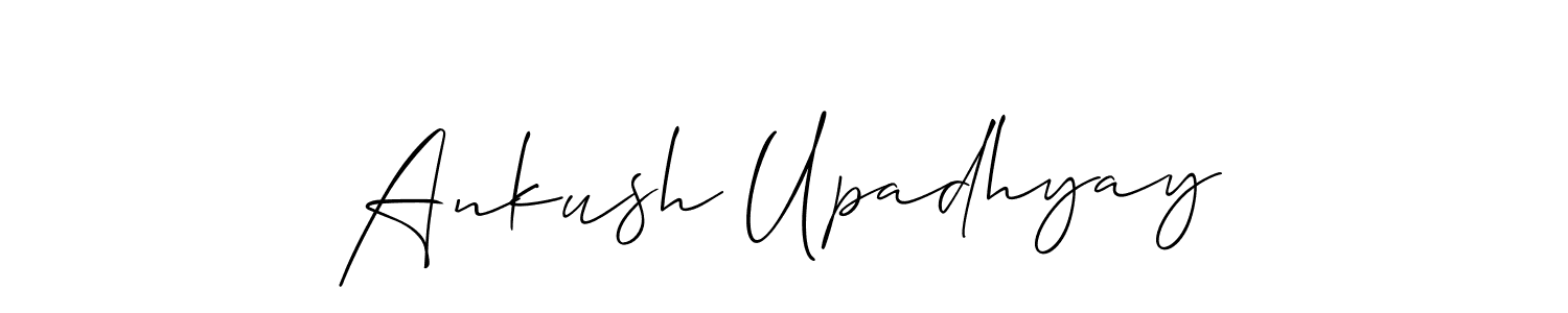 Make a short Ankush Upadhyay signature style. Manage your documents anywhere anytime using Allison_Script. Create and add eSignatures, submit forms, share and send files easily. Ankush Upadhyay signature style 2 images and pictures png