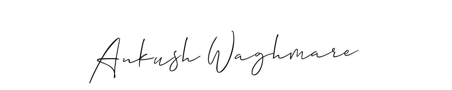 Design your own signature with our free online signature maker. With this signature software, you can create a handwritten (Allison_Script) signature for name Ankush Waghmare. Ankush Waghmare signature style 2 images and pictures png