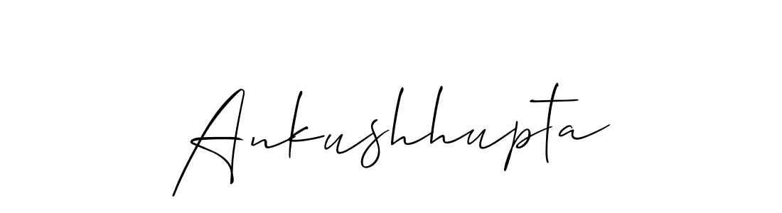 Use a signature maker to create a handwritten signature online. With this signature software, you can design (Allison_Script) your own signature for name Ankushhupta. Ankushhupta signature style 2 images and pictures png