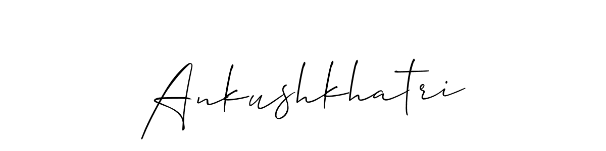 Also You can easily find your signature by using the search form. We will create Ankushkhatri name handwritten signature images for you free of cost using Allison_Script sign style. Ankushkhatri signature style 2 images and pictures png