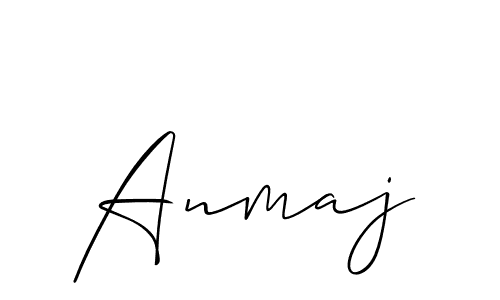 Allison_Script is a professional signature style that is perfect for those who want to add a touch of class to their signature. It is also a great choice for those who want to make their signature more unique. Get Anmaj name to fancy signature for free. Anmaj signature style 2 images and pictures png