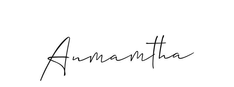 Also we have Anmamtha name is the best signature style. Create professional handwritten signature collection using Allison_Script autograph style. Anmamtha signature style 2 images and pictures png